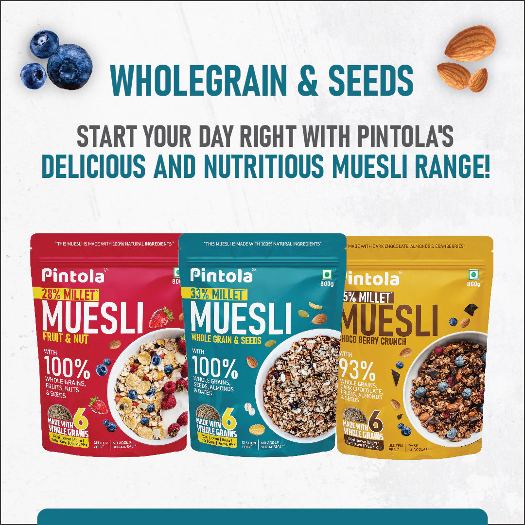 Pintola 33% Millet | Wholegrain & Seeds Muesli