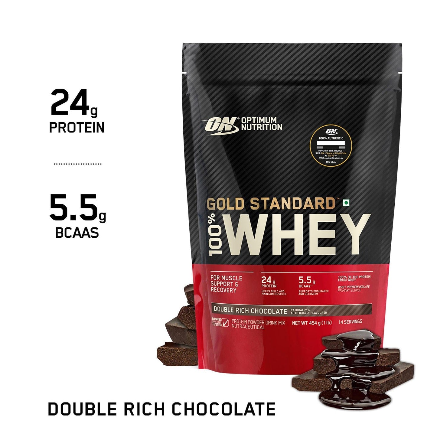 Optimum Nutrition Gold Standard 100% Whey Protein Powder 1 lbs
