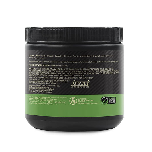 Optimum Nutrition Glutamine Powder | Unflavoured | 250 g