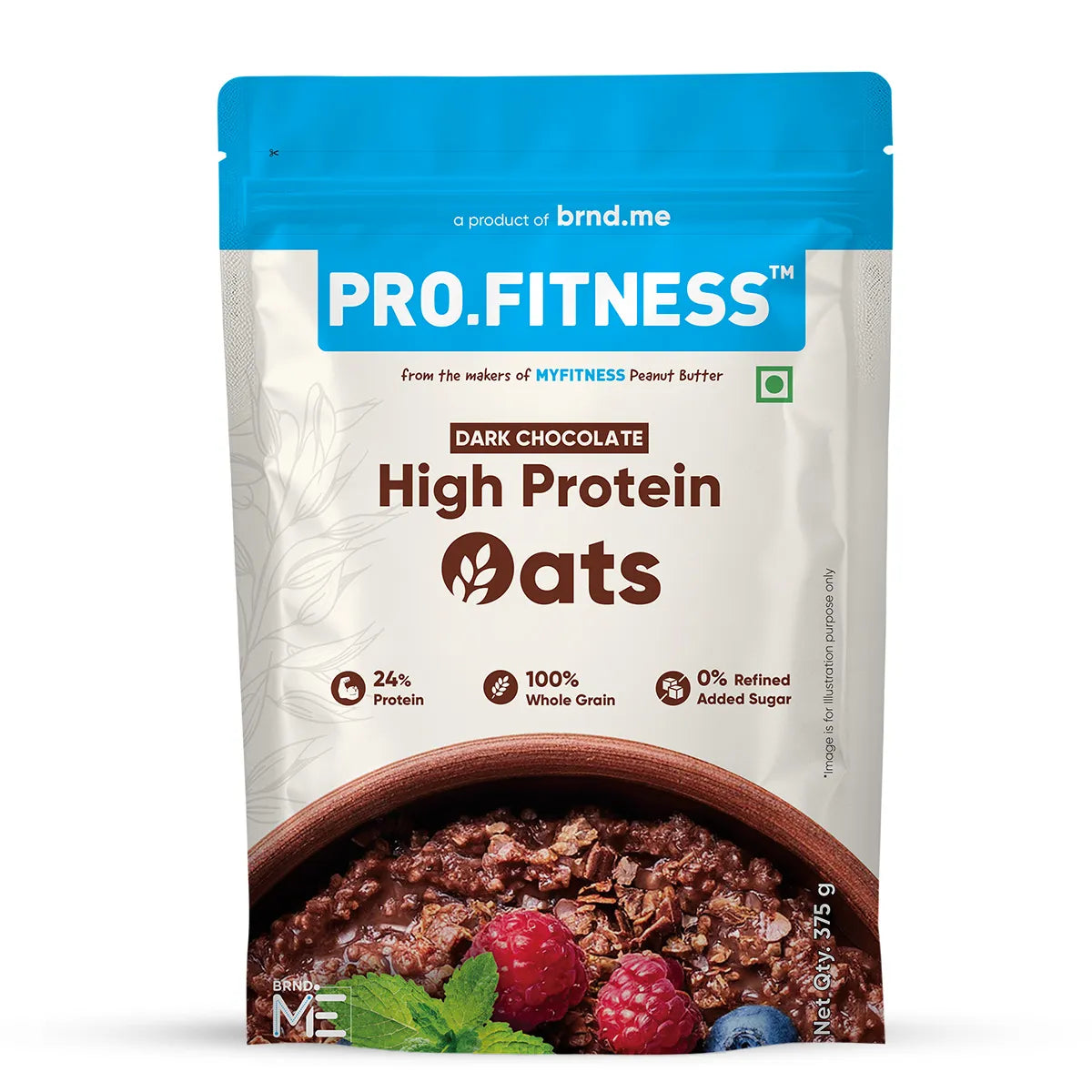 Pro.Fitness High Protein Chocolate Oats | Dark Chocolate | Healthy Oats With Nuts, Seeds & Added Whey
