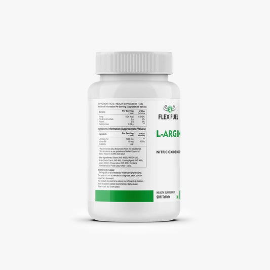 Flex Fuel L-Arginine Tablets – Nitric Oxide Booster (90 Tablets)