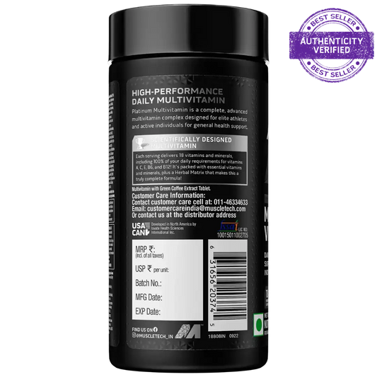 Muscletech™ Platinum Multivitamin 60 Units Unflavoured