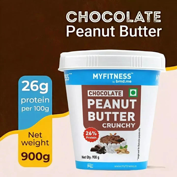 MyFitness Peanut Butter - Chocolate | 26% Protein | Crunchy | Chocolate Peanut Butter Spread