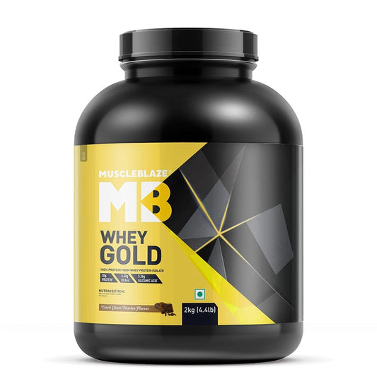 MuscleBlaze Whey Gold 100% Whey Protein Isolate 2 KG