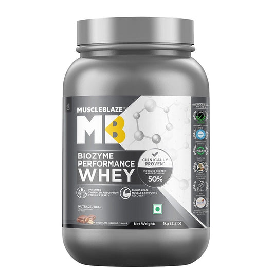 MuscleBlaze Biozyme Performance Whey 1 kg