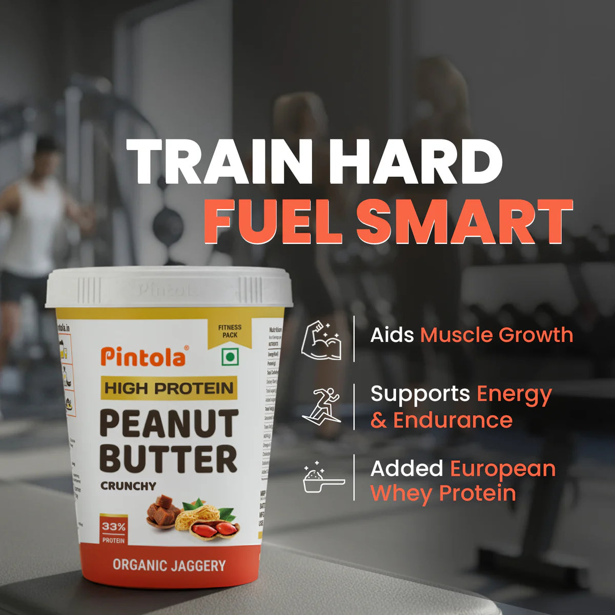 Pintola High Protein Organic Jaggery Peanut Butter