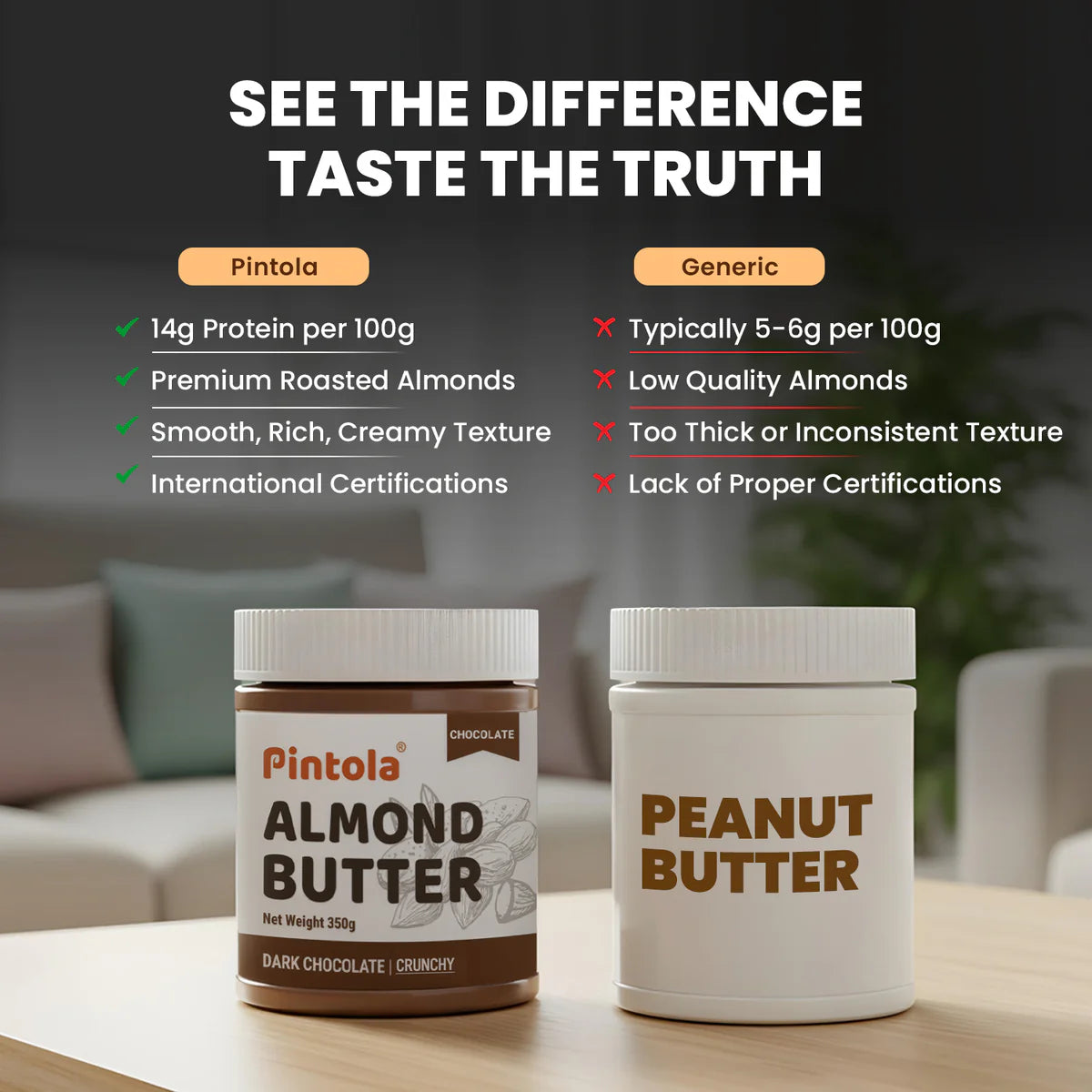 Pintola Dark Chocolate Almond Butter