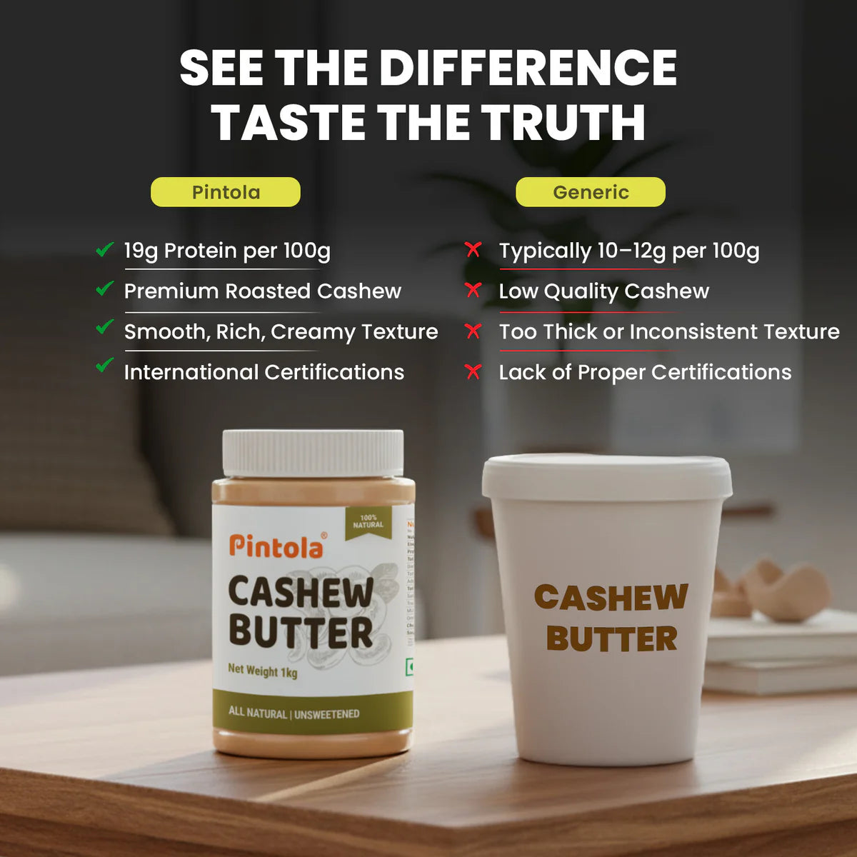 Pintola All Natural Cashew Butter