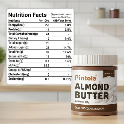 Pintola Dark Chocolate Almond Butter