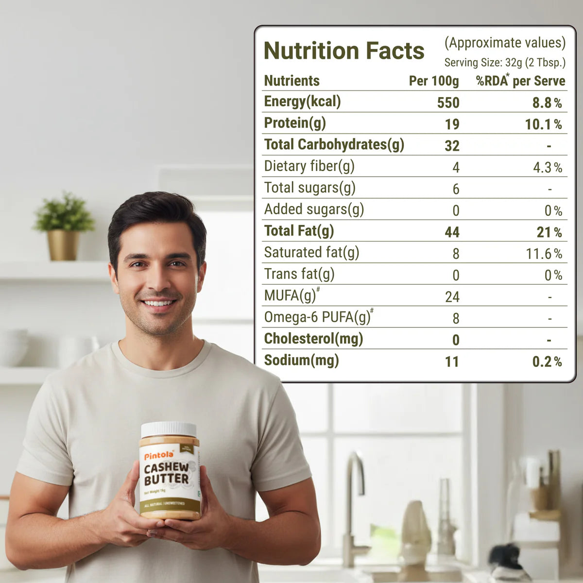 Pintola All Natural Cashew Butter