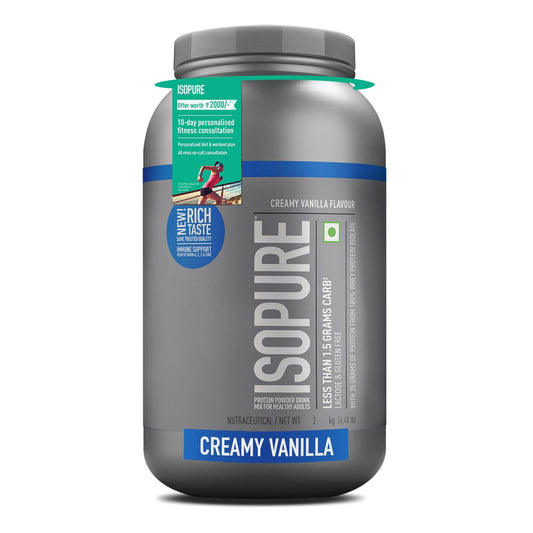 Isopure Whey Protein Isolate Powder with Vitamins for Immune Support – 2 kg