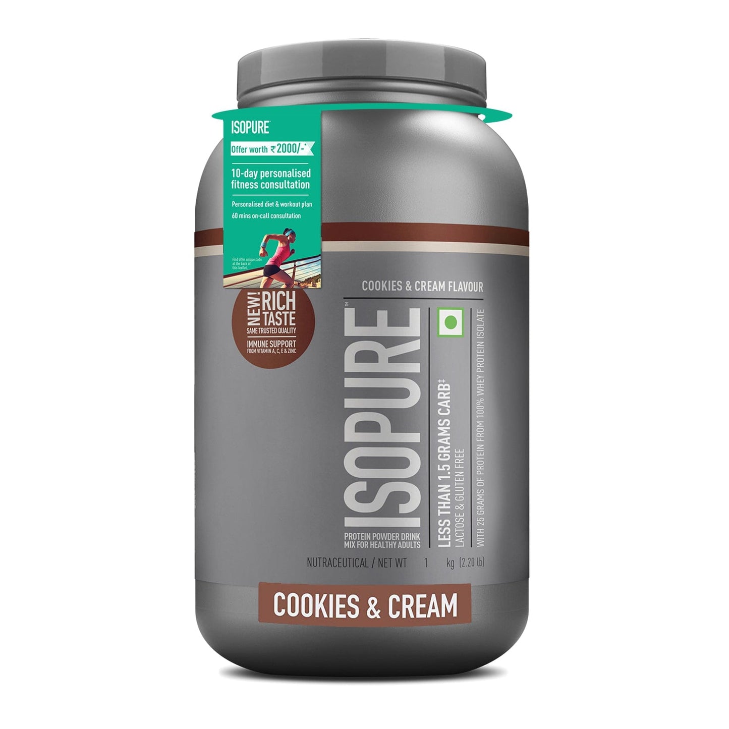 Isopure Low Carb Whey Protein Isolate Powder 1 Kg