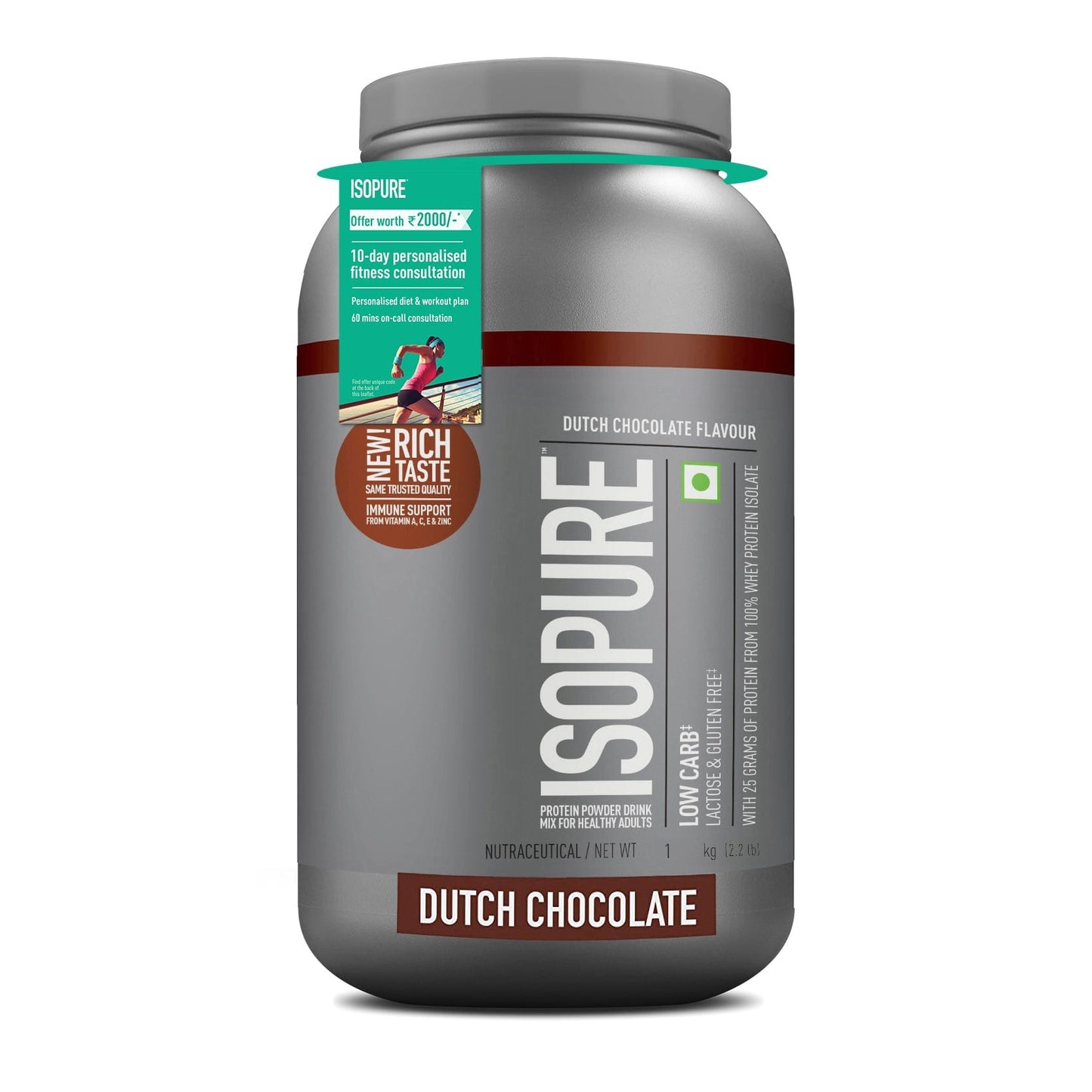 Isopure Low Carb Whey Protein Isolate Powder 1 Kg