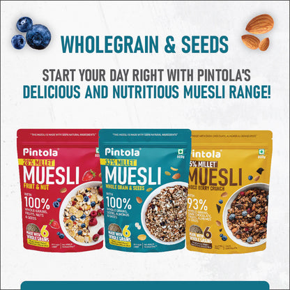 Pintola 33% Millet | Wholegrain & Seeds Muesli