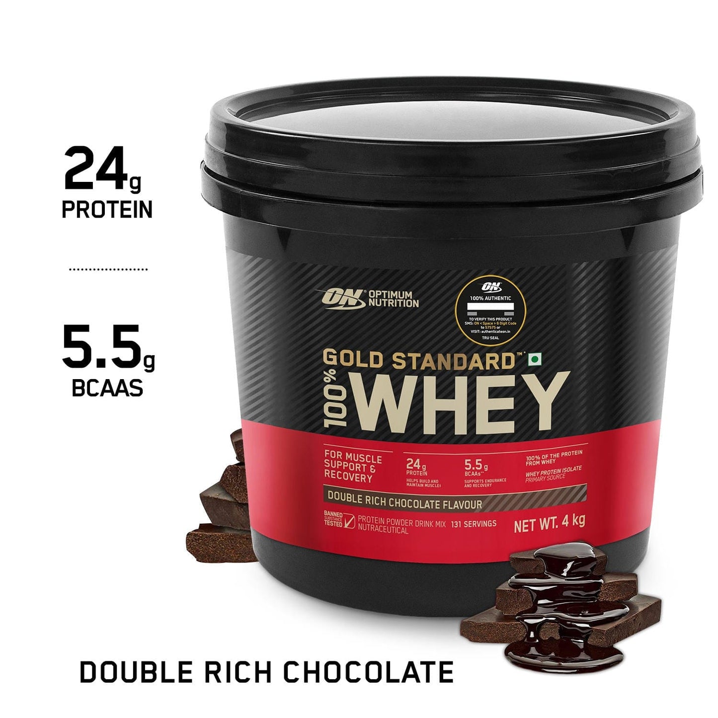 Optimum Nutrition Gold Standard 100% Whey Protein Powder 4 kg