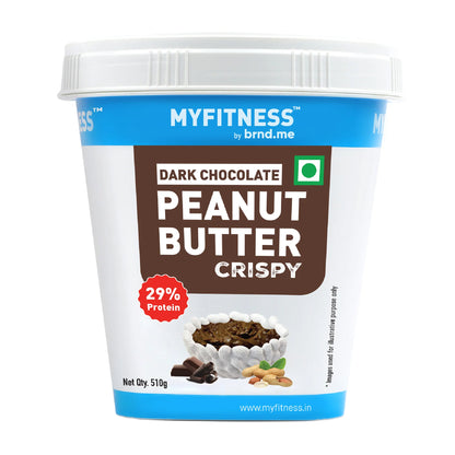 MyFitness Peanut Butter - Dark Chocolate | 29% Protein | Crispy | Rich Chocolate Peanut Butter Spread