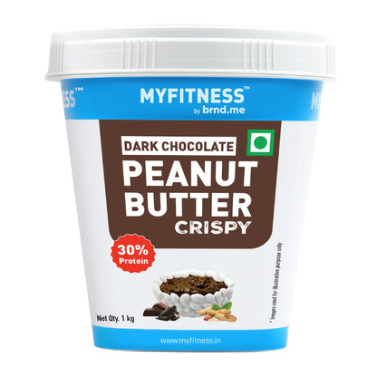 MyFitness Peanut Butter - Dark Chocolate | 29% Protein | Crispy | Rich Chocolate Peanut Butter Spread