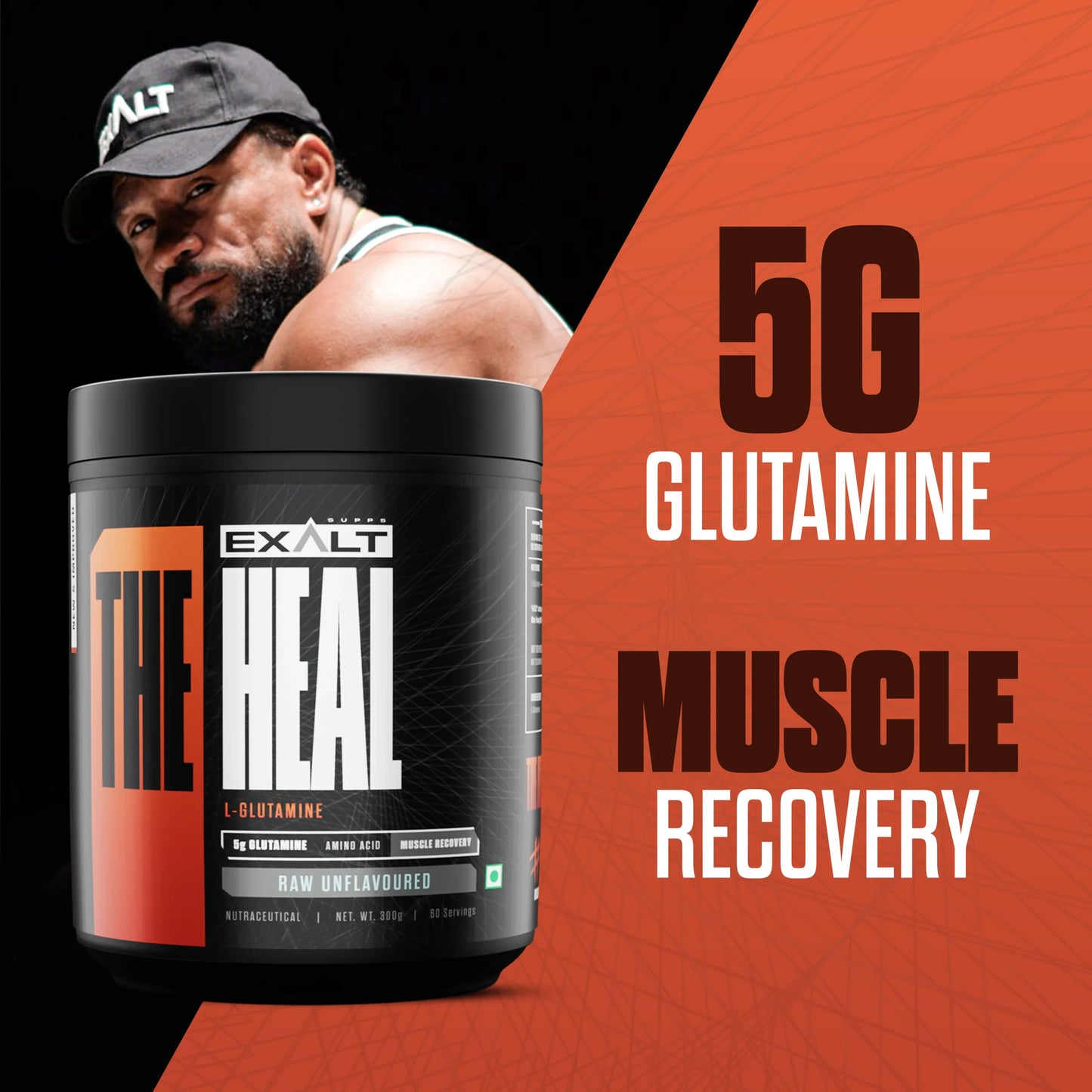 Exalt Supps Heal L Glutamine 0.66 lbs Raw Unflavoured