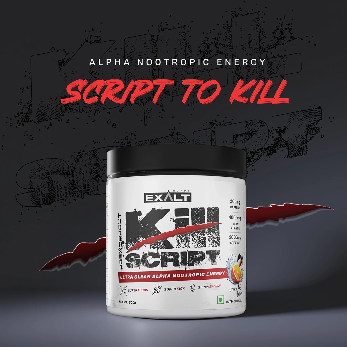 Exalt Supps The Kill Script Preworkout  30 servings