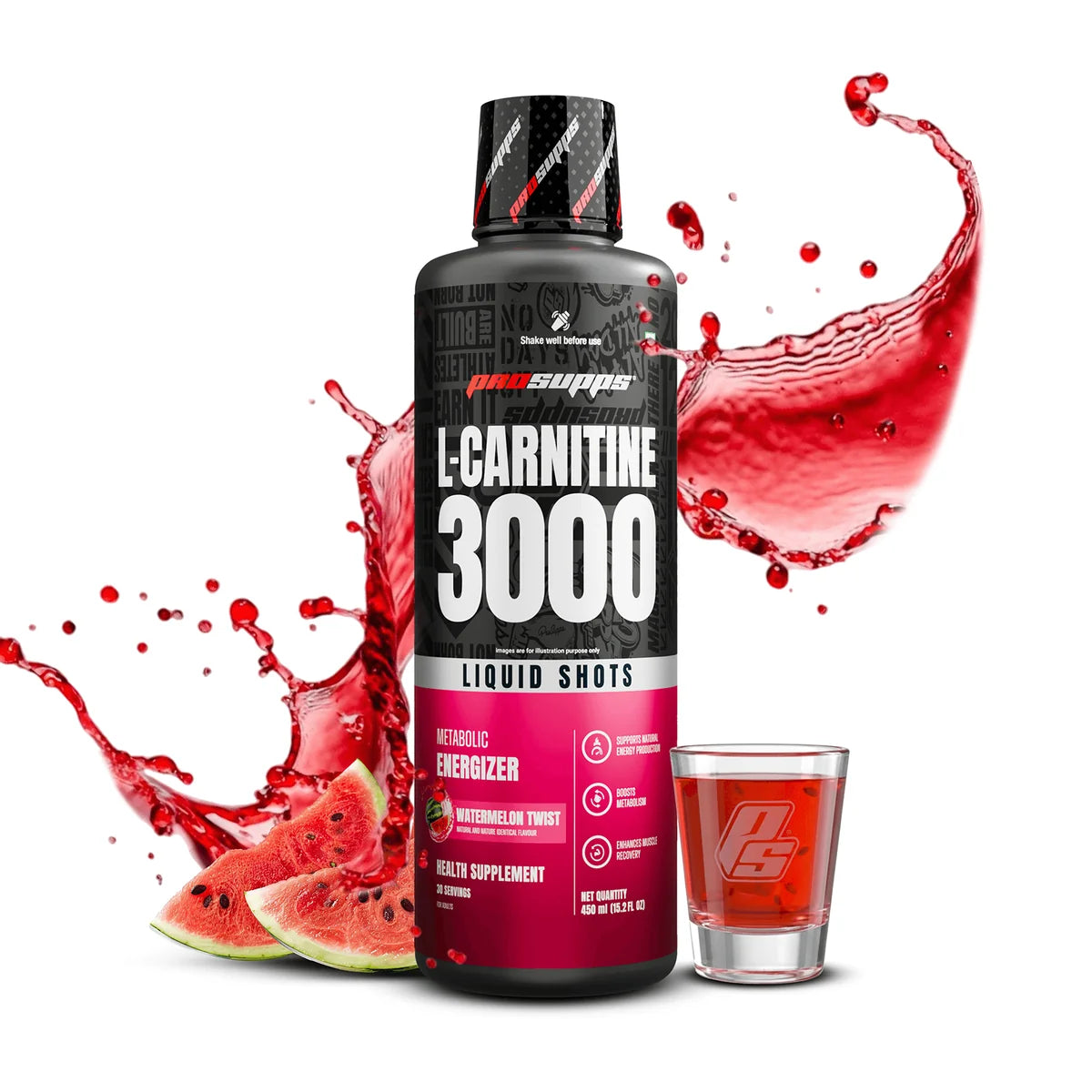 Prosupps L-Carnitine Liquid 3000mg | Fat Metabolism & Energy Support Formula