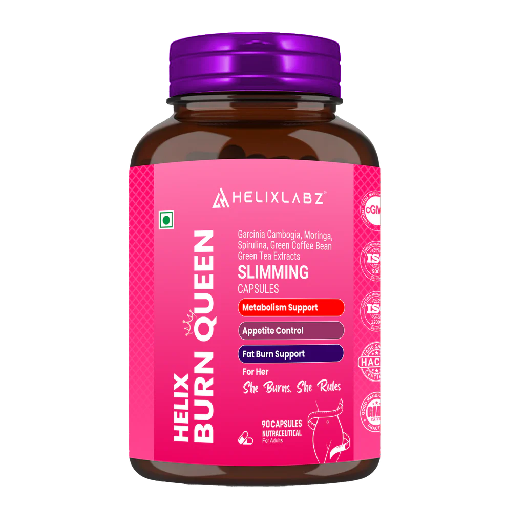 Burn Queen Slimming Capsules for Women (90 Veg Capsules)