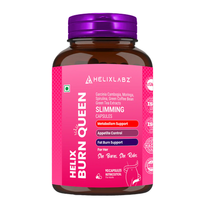 Burn Queen Slimming Capsules for Women (90 Veg Capsules)