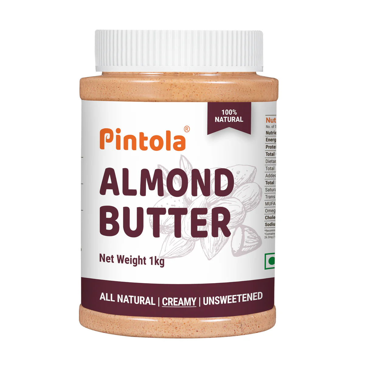 Pintola All Natural Almond Butter