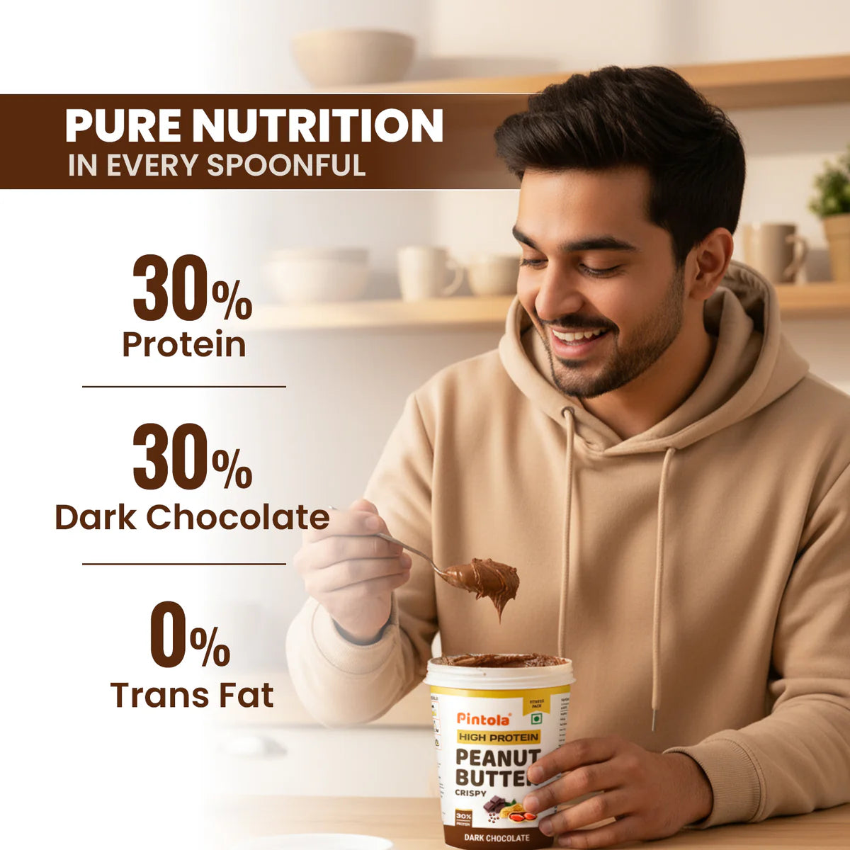 Pintola Crispy High Protein Dark Chocolate Peanut Butter