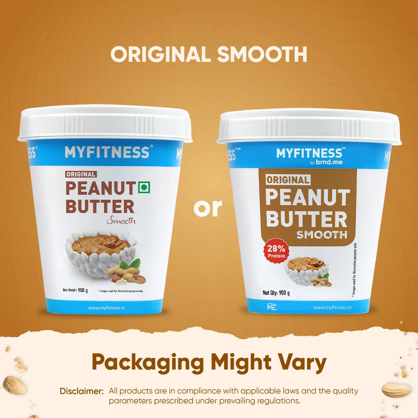 MyFitness Peanut Butter - Original | 28% Protein | Smooth | Classic Peanut Butter Spread