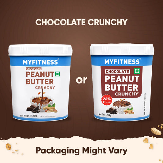 MyFitness Peanut Butter - Chocolate | 26% Protein | Crunchy | Chocolate Peanut Butter Spread