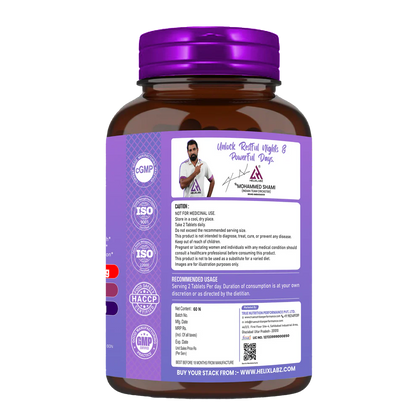 HelixLabz ZMA Advanced – Zinc, Magnesium & Vitamin B6 Supplement | Muscle Recovery, Strength & Sleep Support | 60 Tablets