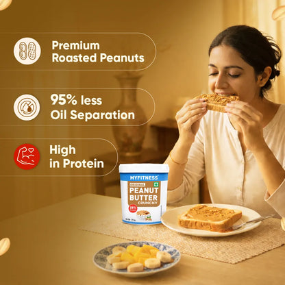 MyFitness Peanut Butter - Original | 28% Protein | Crunchy | Classic Peanut Butter Spread