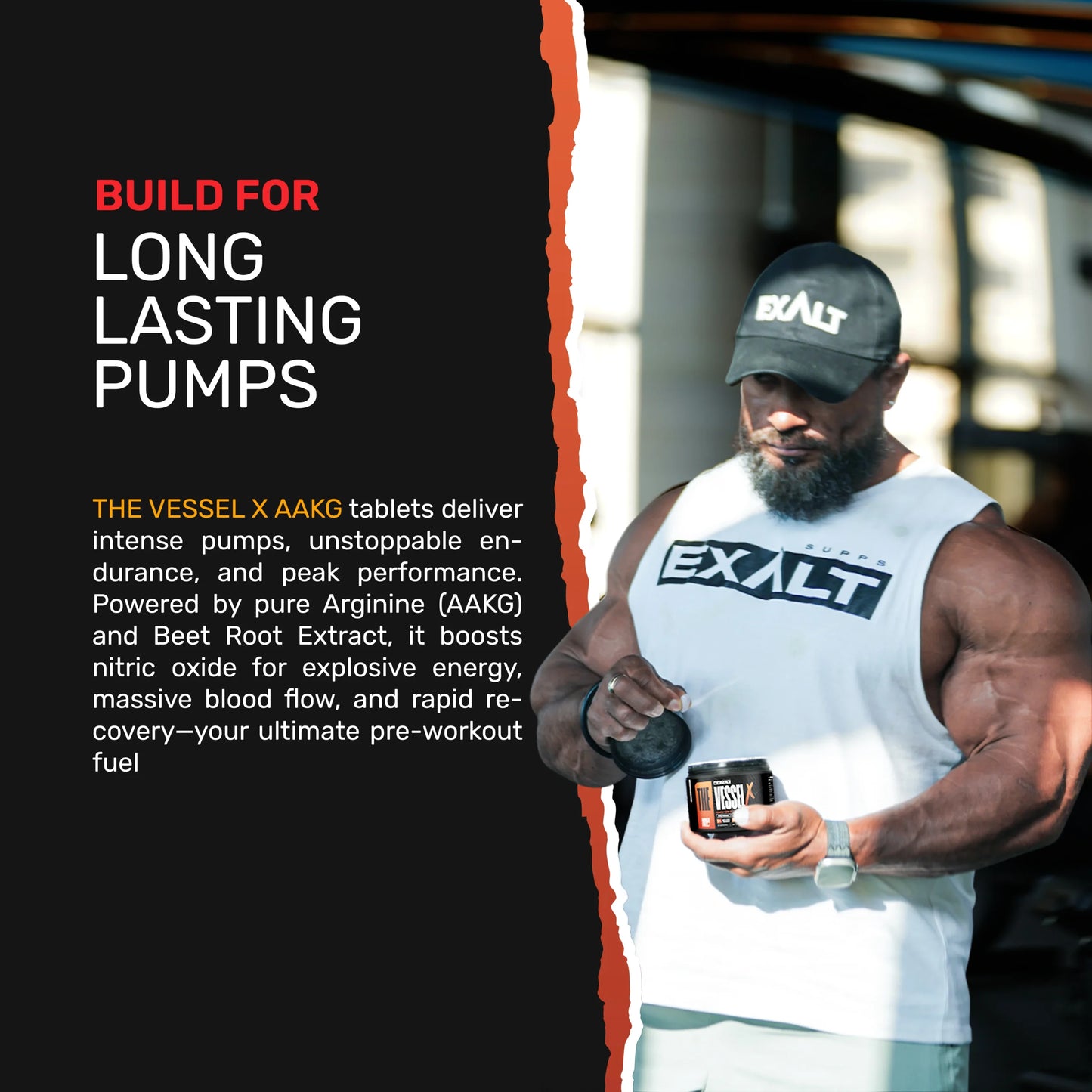 Exalt Supps Vessel X  Unflavoured  180 Servings