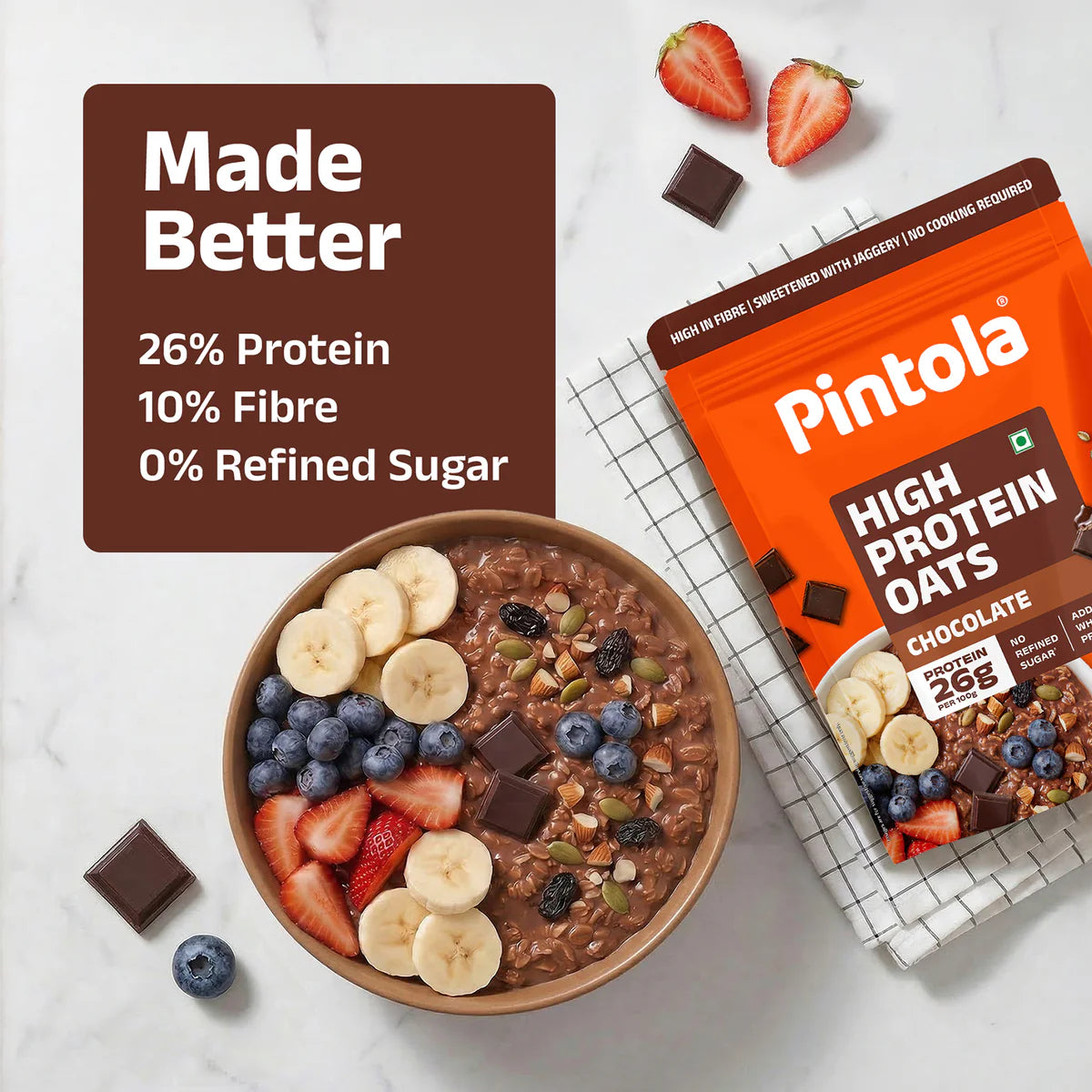 Pintola High Protein Dark Chocolate Oats