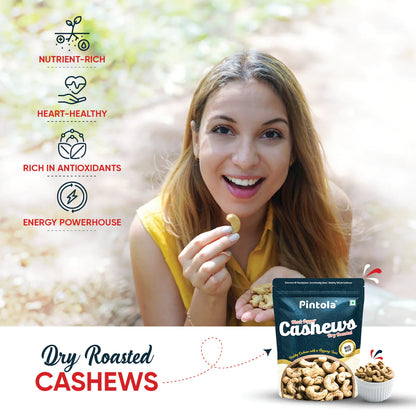 Pintola Premium Cashews Black Pepper flavoured | Dry Roasted