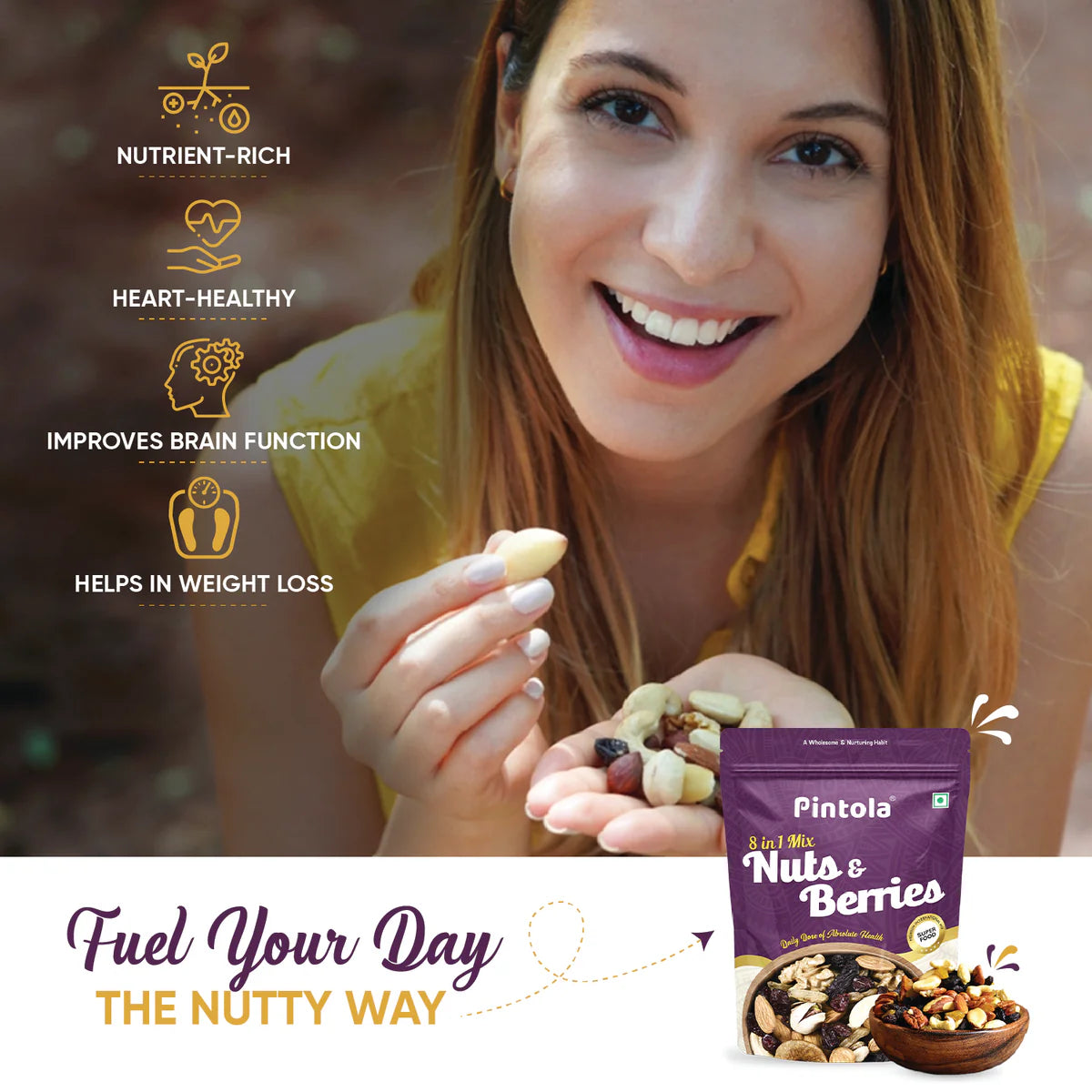 pintola Premium 8 in 1 Mix Nuts & Berries