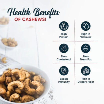 Pintola Premium Cashews Black Pepper flavoured | Dry Roasted