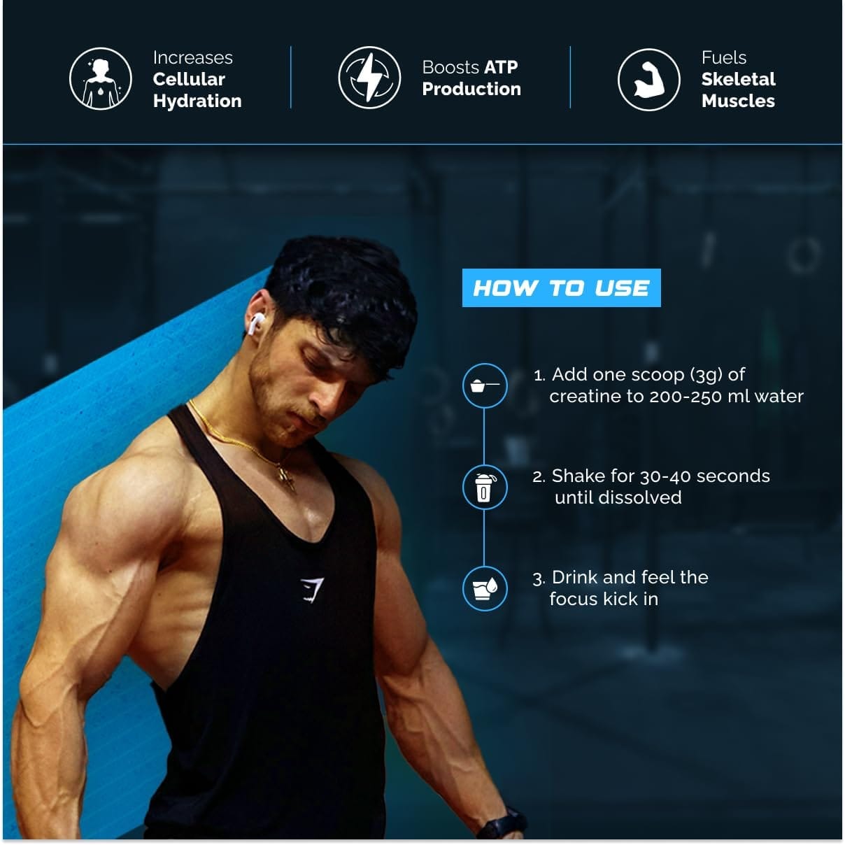 Wellcore – Pure Micronised Creatine Monohydrate Powder (Unflavoured, 83 Sevings)