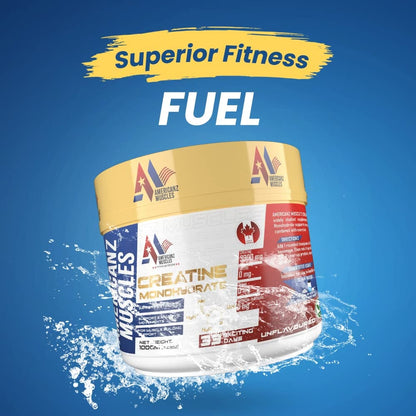 Americanz Muscles Creatine Monohydrate 33 Servings Unflavoured