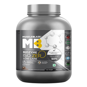 MuscleBlaze Biozyme Iso-Zero (Ice Cream Chocolate, 2 kg)