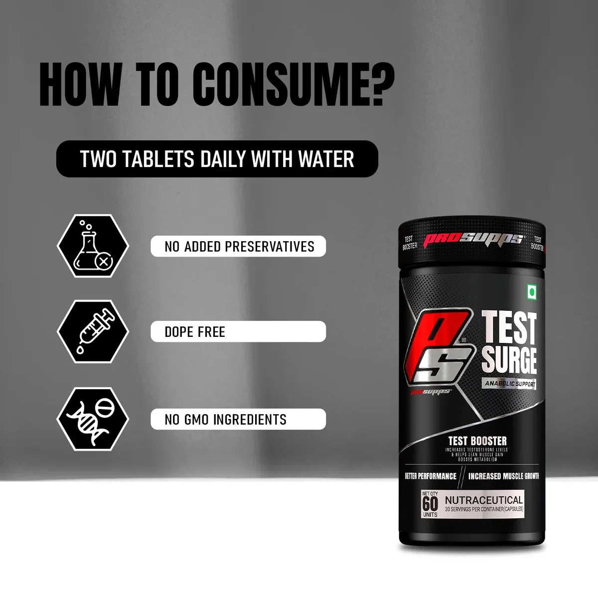 Prosupps Test Surge Caps | Testosterone Support & Strength Formula