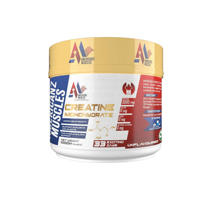 Americanz Muscles Creatine Monohydrate 33 Servings Unflavoured
