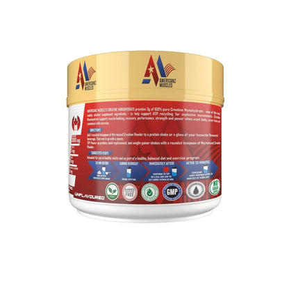 Americanz Muscles Creatine Monohydrate 33 Servings Unflavoured