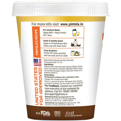Pintola Crispy High Protein Dark Chocolate Peanut Butter