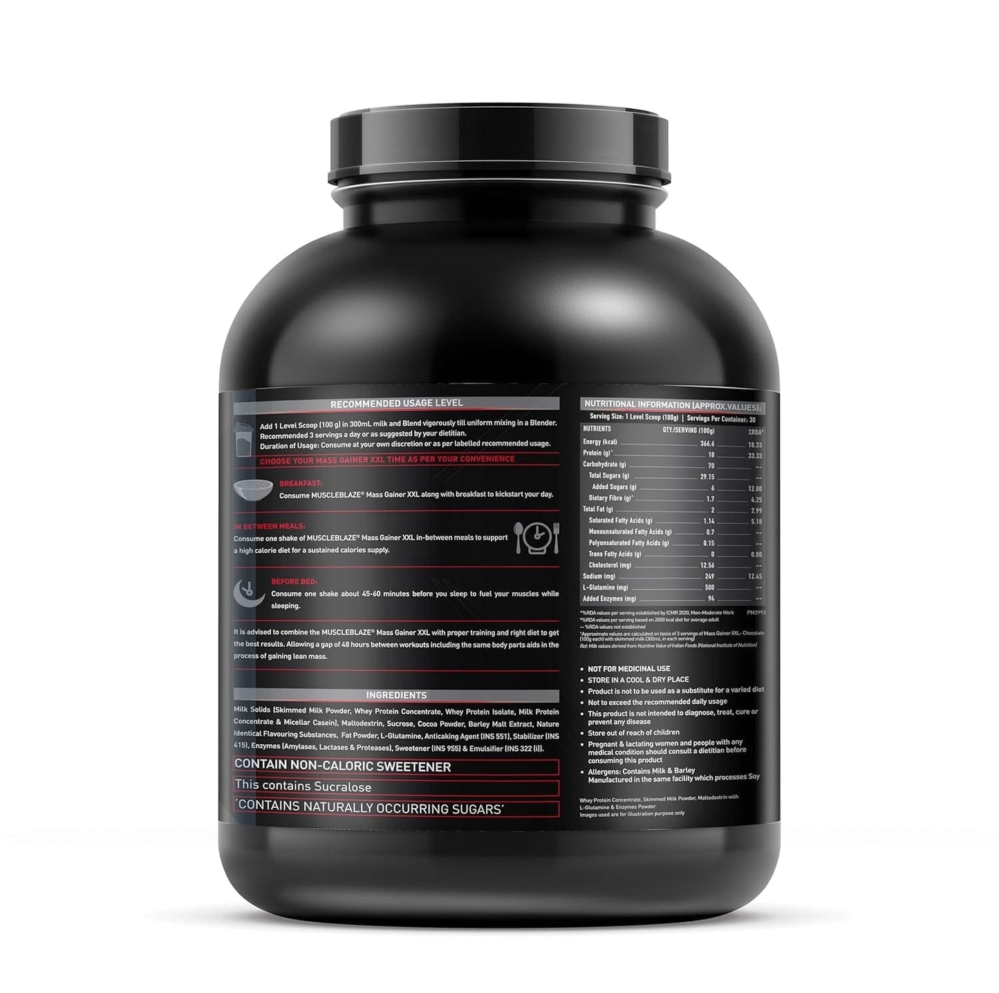 MuscleBlaze Mass Gainer XXL 3kg