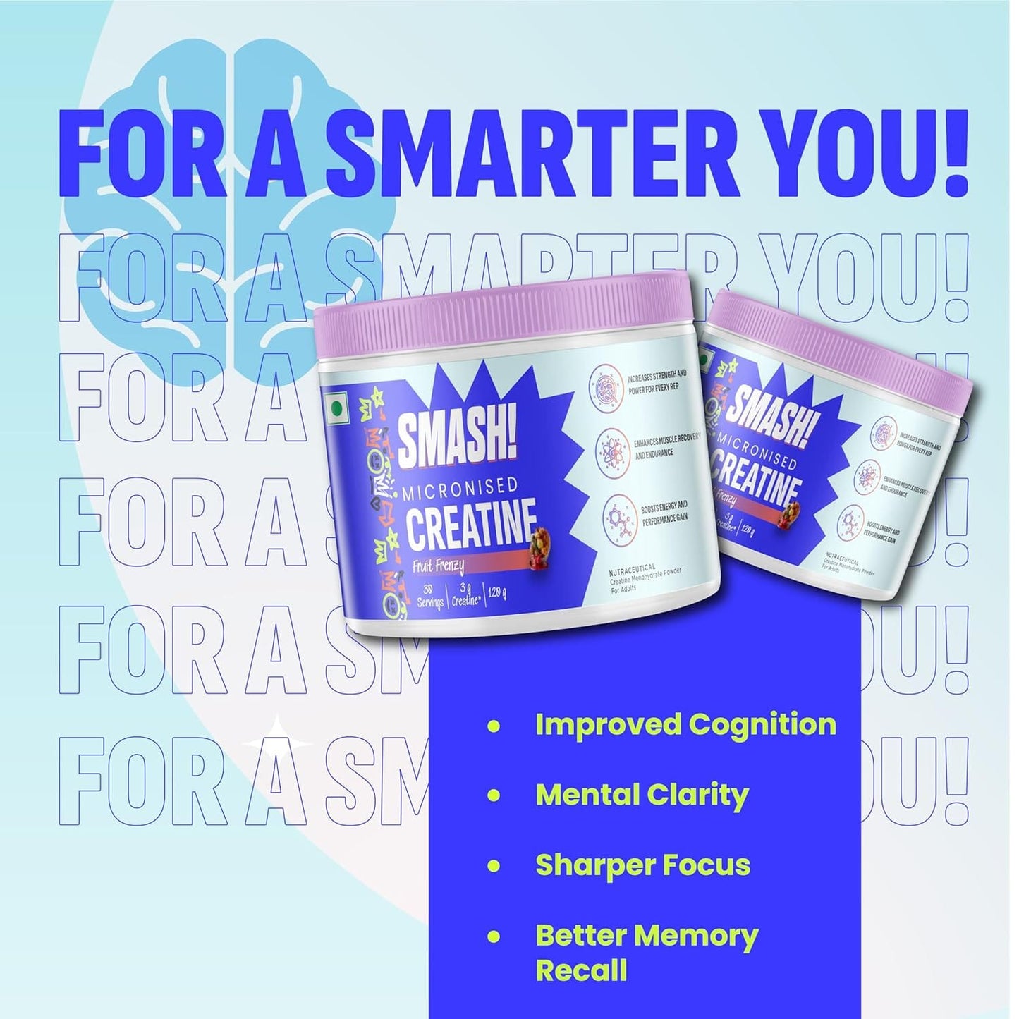 SMASH Micronised Creatine Monohydrate Powder  320 Grams