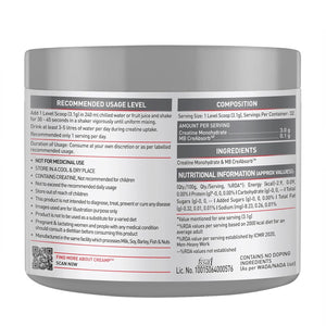 MuscleBlaze Creatine Monohydrate CreAMP™ (Unflavoured, 32 Servings, 100g)