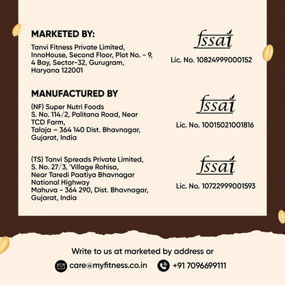 MyFitness Peanut Butter - Chocolate | 28% Protein | Smooth | Chocolate Peanut Butter Spread