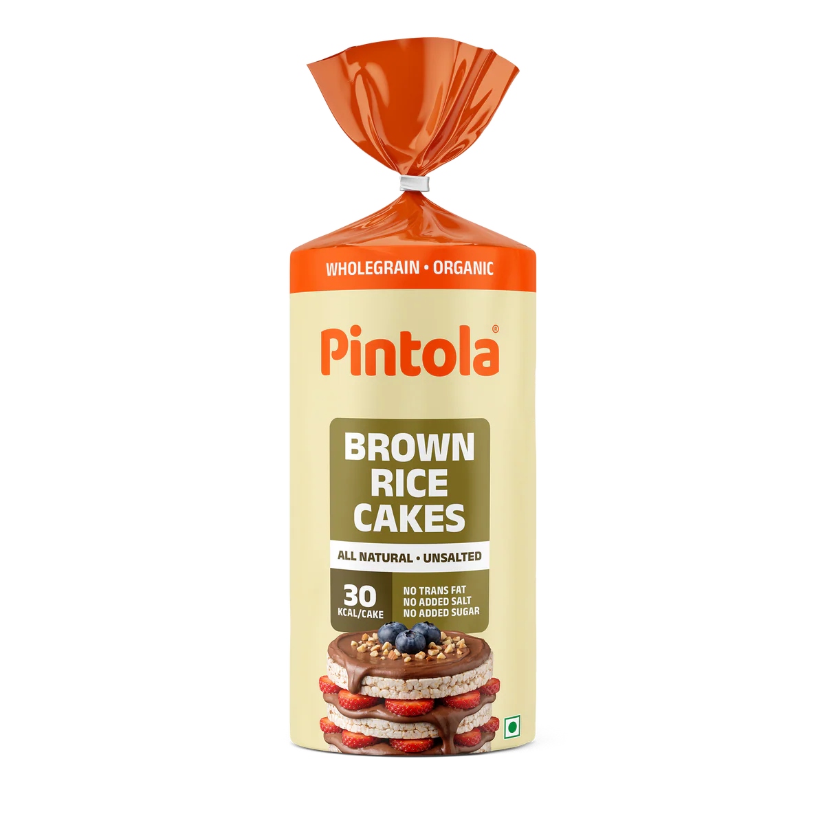 Pintola Organic Wholegrain Brown Rice Cakes
