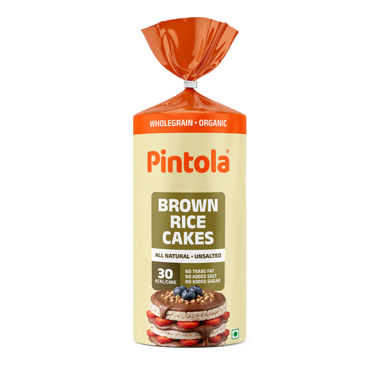 Pintola Organic Wholegrain Brown Rice Cakes